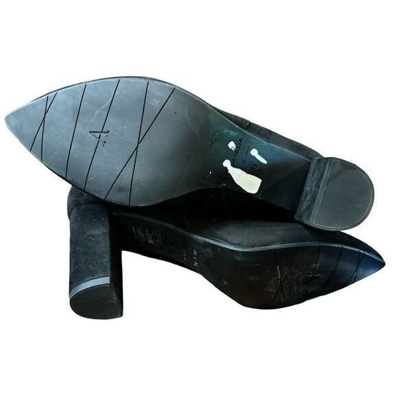AQUATALIA Sierra Suede Dress Booties in Black NWOB Size 9 - Picture 4 of 5